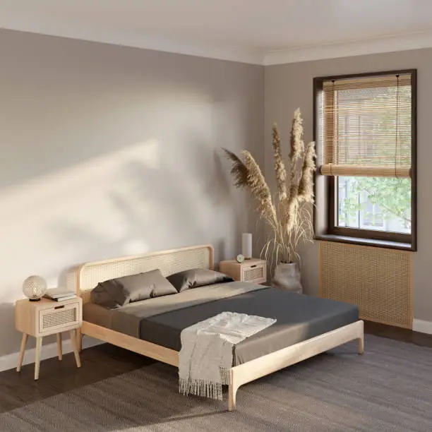 Serene bedroom with an EcoPly bed frame and side tables